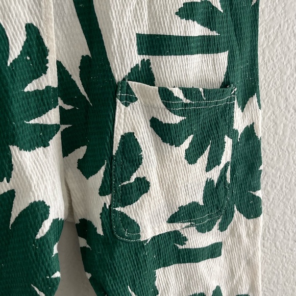 NWT ZARA KIDS | Summer Lightweight Palm Tree Jumpsuit in Green | Size 2-3 years - Picture 9 of 11